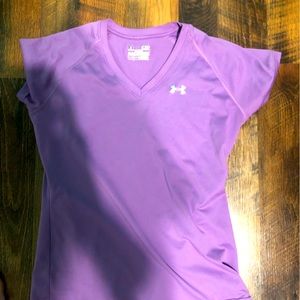 athletic purple under armour tee